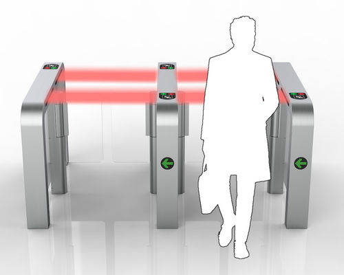 70W Porta pedonale di barriera sistemi automatici giradischi controllo delle impronte digitali