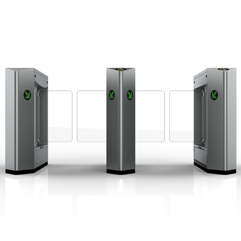 IP54 Protected Swing Turnstile Gate Silver Color Operation con interfaccia RS485/TCP/IP