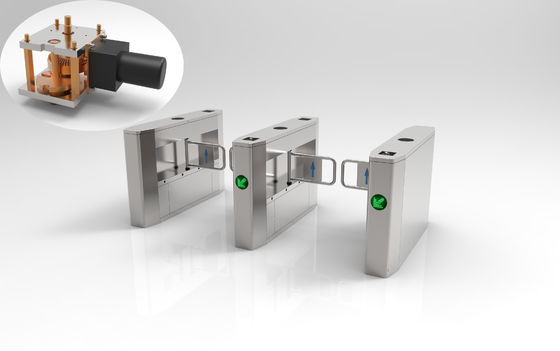 Portone multiplo del cancello girevole del controllo di accesso dell'oscillazione di biometria con il lettore di riconoscimento RFID dell'impronta digitale